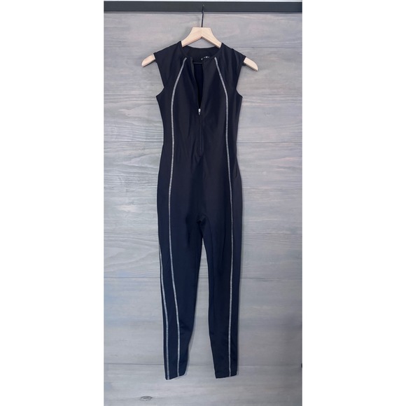 YEAR OF OURS Night Track One PIECE JUMPSUIT -Black Size XS - Picture 4 of 7